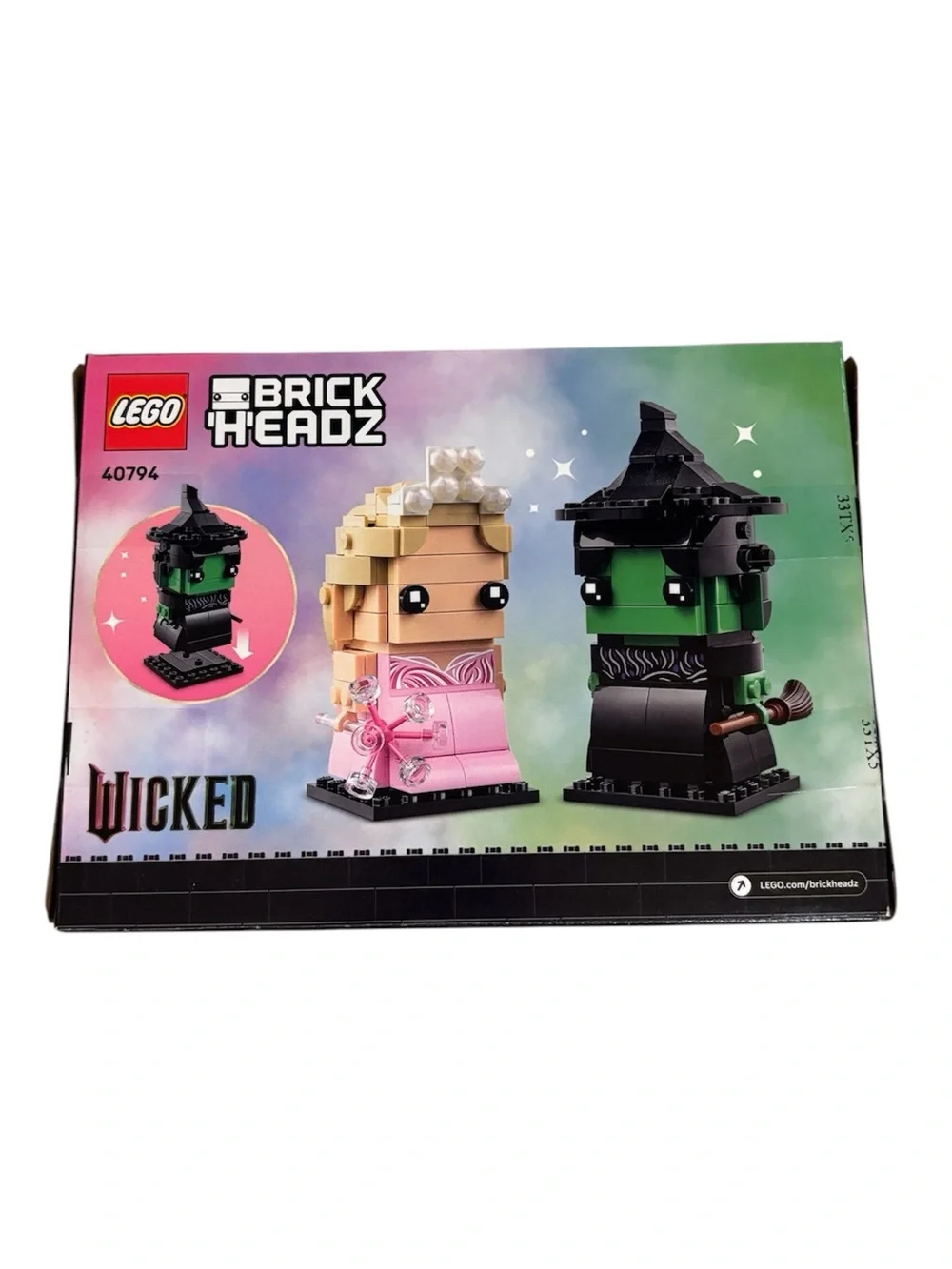 Lego BrickHeadz Wicked Elphaba & Glinda Figures Set (#40794) - Picture 4 of 8